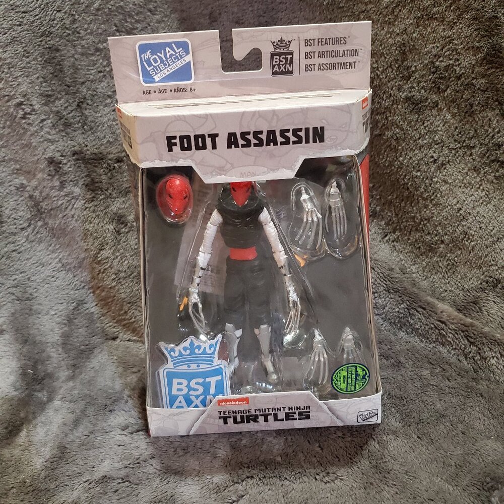 Loyal Subjects BST AXN FOOT ASSASSIN RED Teenage Mutant Ninja Turtles